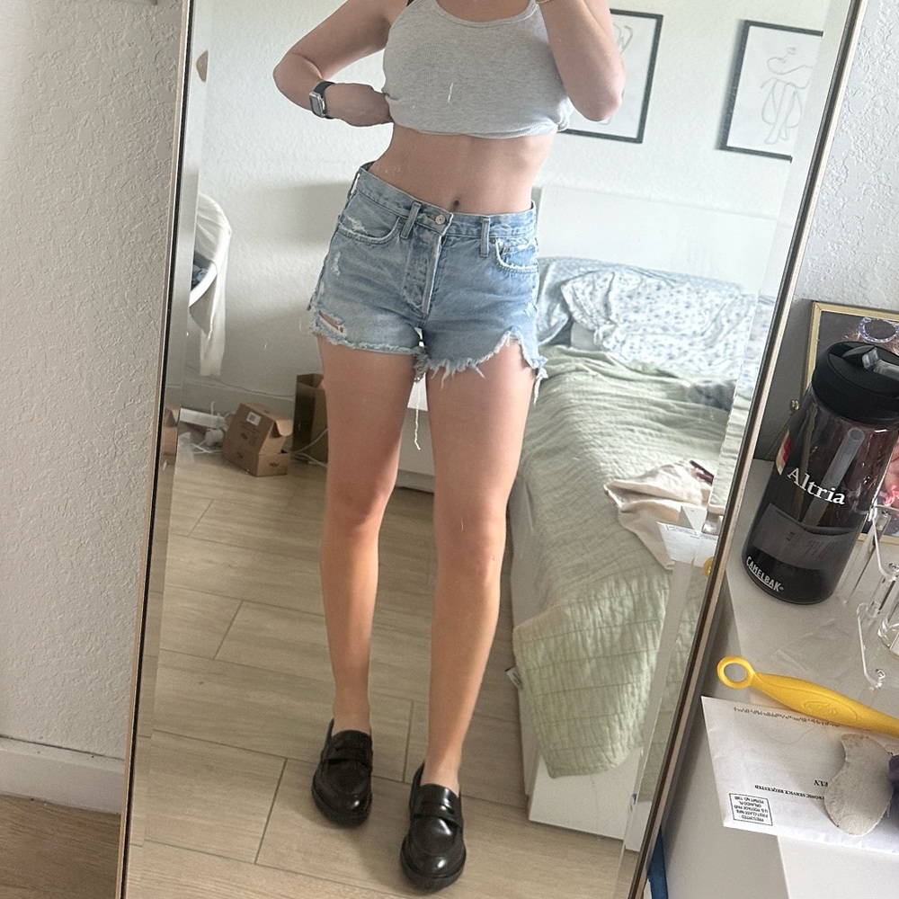 agolde high waist shorts